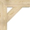 Ekena Millwork Traditional Block Rough Sawn Bracket w/ Offset Brace, Douglas Fir, 8"W x 26"D x 26"H BKT0806X26X26TRA05RDF - alternate 3